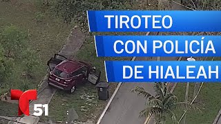 Policía de Hialeah involucrado en tiroteo [upl. by Latsyrc]