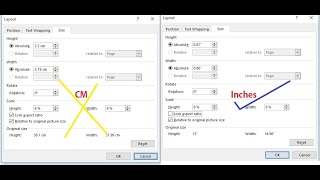 How To Change Inches To Centimeters In Microsoft Word Tutorial [upl. by Derfla]