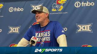 Jeff Grimes provides updates on the Kansas offense as camp wraps up [upl. by Pride]