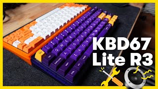 KBD67 Lite R3 Unboxing Build amp Sound Test  best DIY kit EVER [upl. by Sheridan331]