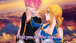 Nightcore  You Are The Reason Switching Vocals  Lyrics [upl. by Cleasta316]