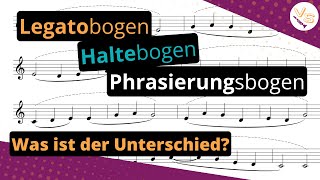 Legato Halte und Phrasierungsbogen  Was ist der Unterschied [upl. by Eiddal]