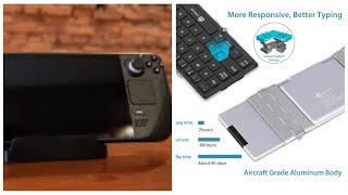 IClever Portable Keyboard A great accessory for your SteamDeck [upl. by Yracaz]
