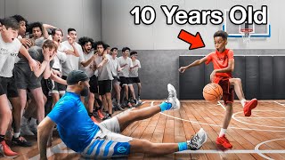 10 Year Old Basketball Prodigies DESTROY Grown Men [upl. by Etteroma401]