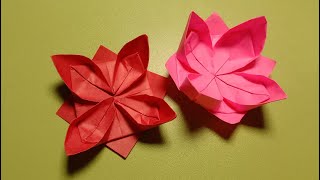 Comment plier une fleur de nénuphar en origami Short  Origami facile ART [upl. by Arabelle804]