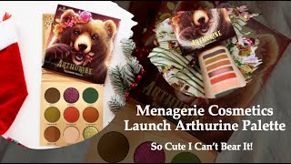 Menagerie Cosmetics Launch Arthurine Palette  So Cute I Can’t Bear It [upl. by Eenar382]