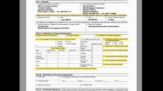 How to properly fill out a Verification of Employment [upl. by Mariellen]