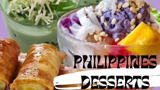 PHILIPPINES FAMOUS DESSERTS  PINOY DESSERTS [upl. by Calore]