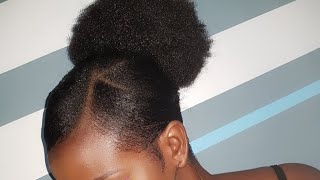 TUTO CHIGNON POSTICHE AFRO XPRESSION 😊 [upl. by Hakeber]