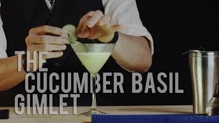 How to Make The Cucumber Basil Gimlet  Best Drink Recipes [upl. by Elesig219]