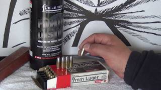 ALLIANT POWER PISTOL IN 9MM CAST LOADS [upl. by Eward59]