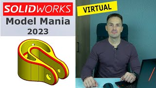 SOLIDWORKS Прорези Деталь с Конкурса Model Mania 2023 Virtual  Роман Саляхутдинов [upl. by Leind]