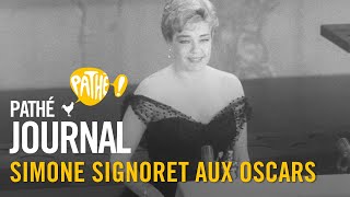 1960  Simone Signoret aux Oscars  Pathé Journal [upl. by Sitnalta28]