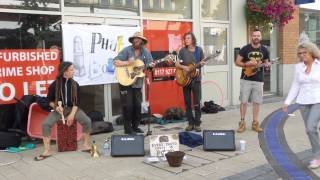 Phat Bollard Lidl Less Value Busking in Bristol Aug 2015 [upl. by Annerol]