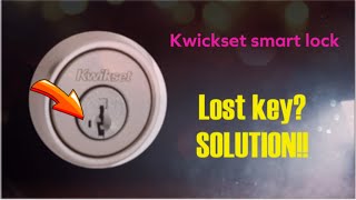 Kwikset Smart lock lost key SOLUTION [upl. by Imoyaba]