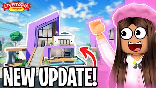 NEW SUMMER COTTAGE HOUSE in LIVETOPIA ROBLOX Update 166 [upl. by Mag]