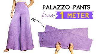 Palazzo Cutting and Stitching in Very Simple Way [upl. by Anayeek]