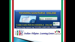 TESSERA SANITARIA ONLINE REQUEST TESSERA SANITARIA COME FARE PER RICHIEDERLA ONLINE [upl. by Boswell348]