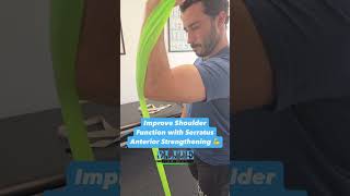 Serratus Anterior Exercise  Banded Uppercut [upl. by Gathard]