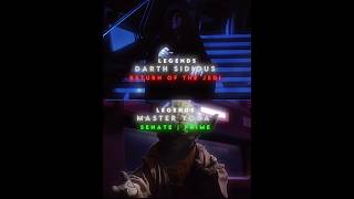 Palpatine Vs Yoda shorts edit starwars 1v1 whoisstrongest [upl. by Nadruoj587]