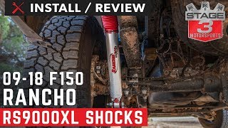 20092018 F150 4WD Rancho Rear RS9000XL Shock Install and Review [upl. by Sweet]