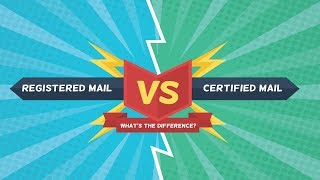 The Difference Between Registered amp Certified Mail [upl. by Hemetaf]