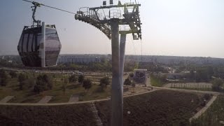 IGA 2017  Seilbahn Testfahrt 2016 von Hellersdorf nach Marzahn [upl. by Endaira611]