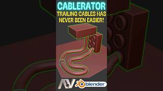 Cablerator  The easiest way to create trailing cables in Blender [upl. by Leann]