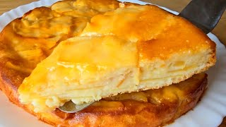 el postre SIN AZÚCAR más RICO Y FÁCIL en 5 minutos  con 4 manzanas y 1 YOGUR 🍎Tarta de Manzana🍏🤤🍏 [upl. by Maris]