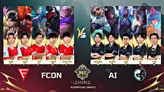 M6 MM Qualifier Playoff Stage  Match 1 Game 4  FALCON vs AI ESPORT  Mobile Legends [upl. by Eivol]