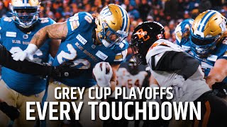 Every Touchdown from the 110th Grey Cup Playoffs  CFL [upl. by Kinimod]