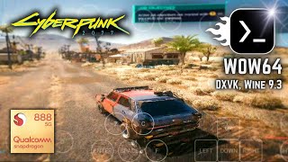 Cyberpunk 2077  MOBOX PC Emulator Android Graphics Test  Adreno 660 [upl. by Otecina394]