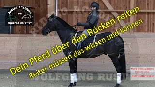 F63 Der Schenkeldruck amp Pferde vor dem Schenkel Reiten Der Weg dein Pferd rund durchs Genick reiten [upl. by Galateah]