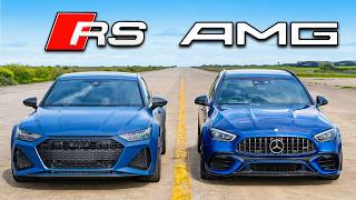 New AMG C63 v Audi RS7 Performance DRAG RACE [upl. by French]