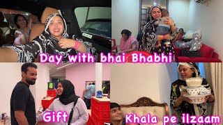 Bhai Bhabhi ke sath bohot dino baad 👨‍👩‍👧‍👦 Sunny ko diya yeh Gift 🎁 [upl. by Hsilgne637]