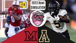 2023 Cure Bowl Simulation  Miami OH vs Appalachian State [upl. by William]