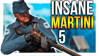 BATTLEFIELD 1 INSANE MARTINI OP 4 BF1 Martini Henry Sniper Gameplay [upl. by Notniv]