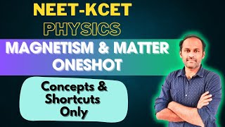 Magnetism amp Matter kcetphysics NEET kcetmagnetismandmatter shortcuts [upl. by Selby]