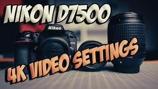 Nikon D7500 VIDEO Settings [upl. by Serle696]