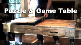 Building A DIY Puzzle and Game Table [upl. by Ulrike]