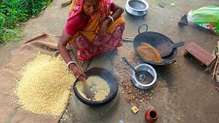 Puffed Rice Recipe  ঠাকুমায়ের মুড়ি ভাজার গোপন রহস্য  Muri vaja at home [upl. by Aiclid389]