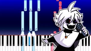 Friday Night Funkin  Mod Showcase The X Event VS XCHARA Overwrite Piano Tutorial [upl. by Gniy]