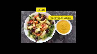 Avocado salad and sweet pumpkin dressing  oilfree [upl. by Audy297]