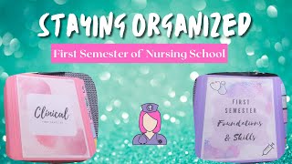 ✨Nursing School Binder Organization ✨  First Semester 🩺  Clinical Daily amp Mega Binder [upl. by Ehcropal]