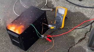 2170 lithium ion cell thermal runaway test [upl. by Terle]