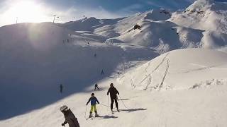 Rauris  Hochalmbahnen Piste 8 Muldenabfahrt  Piste 4 Gratlift Einöd [upl. by Nonnek]