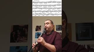 Wohlfahrt  Violin Etude Op 45 No 5 on Clarinet [upl. by Philemon]