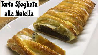 SFOGLIATA ALLA NUTELLA in 5 minuti NUTELLA PUFF PASTRY [upl. by Asiulana]