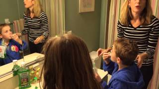 Kids Mouthwash routine LISTERINE® SMARTRINSE besweetsmart [upl. by Ahsinik657]