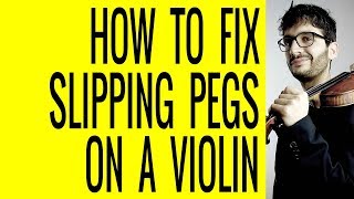 How to Fix Slipping Pegs on a Violin [upl. by Ardnik]